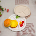 Anhui EVEN 100% Biodegradable Disposable Sugarcane Bagasse Plates For Restaurant Dinner Food Using